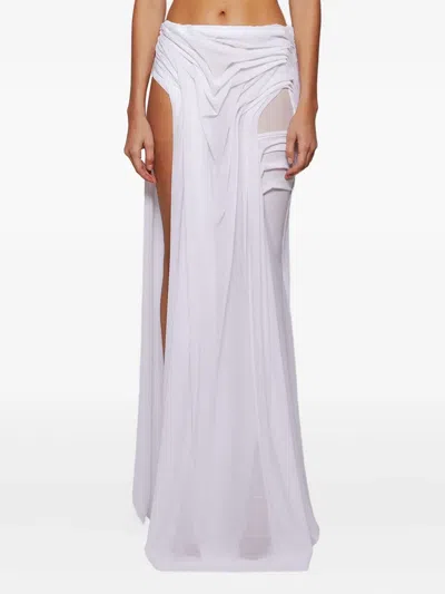 DI PETSA WETLOOK DRAPED SKIRT