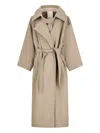 Di Stavnitser Belted Trench Coat In Neutral