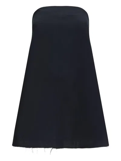 DI STAVNITSER CHIARRA STRAPLESS FRAYED-HEM TOP