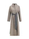 Di Stavnitser Nile Long Coat In Gray