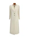 Di Stavnitser Contrast-collar Button Coat In White