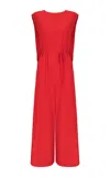 Di Stavnitser Daria Wide-leg Silk Jumpsuit In Red