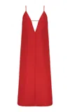 Di Stavnitser Di Plunging Neck Gown In Red