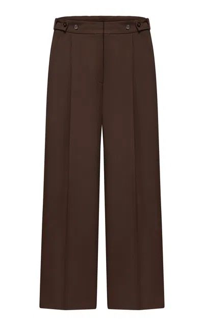 Di Stavnitser Gentleman Wool Pants In Brown