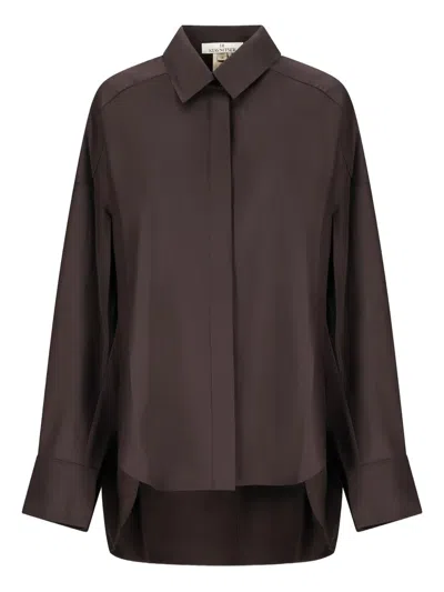 Di Stavnitser Heidi Collared Shirt In Brown