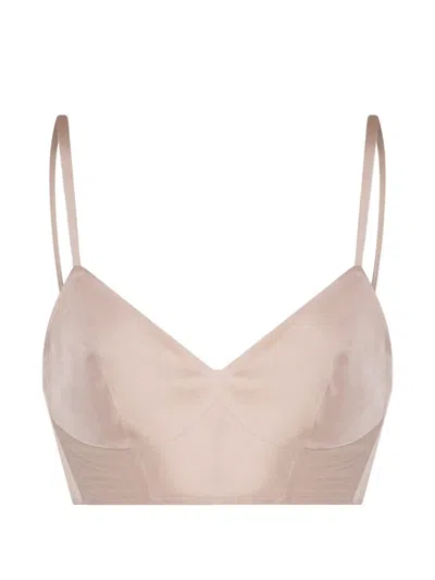 Di Stavnitser Mj Oberteil Mit V-ausschnitt In Pink