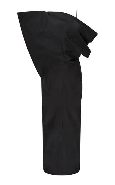 Di Stavnitser Nara Asymmetric Gown In Black