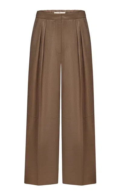Di Stavnitser Rena Wool Pants In Brown