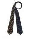Di Stavnitser Reversible Patterned Belt Tie In Brown