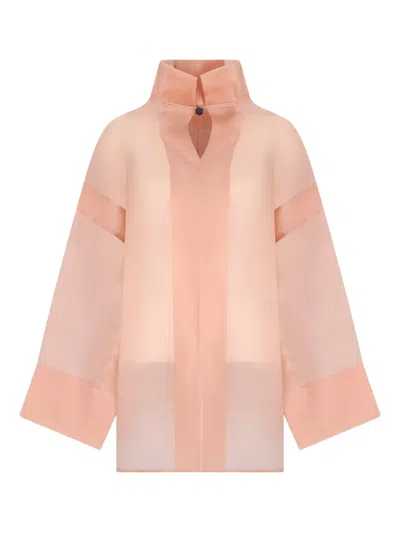 Di Stavnitser Sumi High-neck Blouse In Pink
