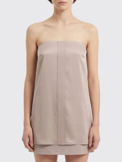 Di Stavnitser Beige Acetate Top In Neutral