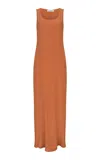 Di Stavnitser Vera Scoop-neck Gown In Orange
