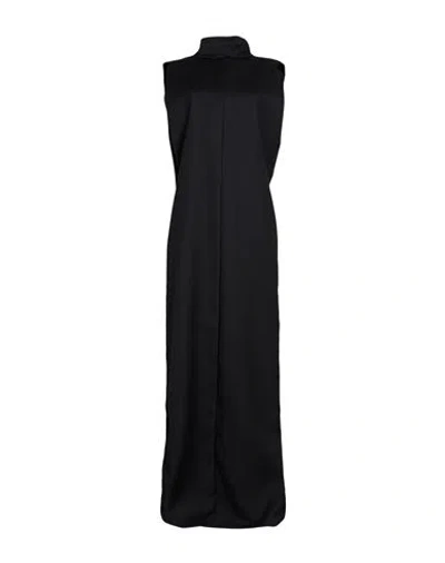 Di Stavnitser Woman Maxi Dress Black Size 6 Virgin Wool