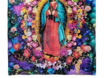 Diacly Our Lady Of Guadalupe Floral Blanket 59" X 51" In Multicolor