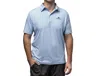 Diadem Sports Scales Weekender Striped Polo In White/blue In Multi