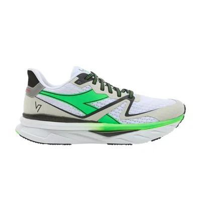 Pre-owned Diadora Atomo V7000 'white Green Fluorescent'