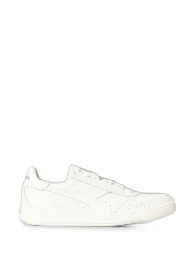 Diadora B Elite 84 Leather Sneakers In White