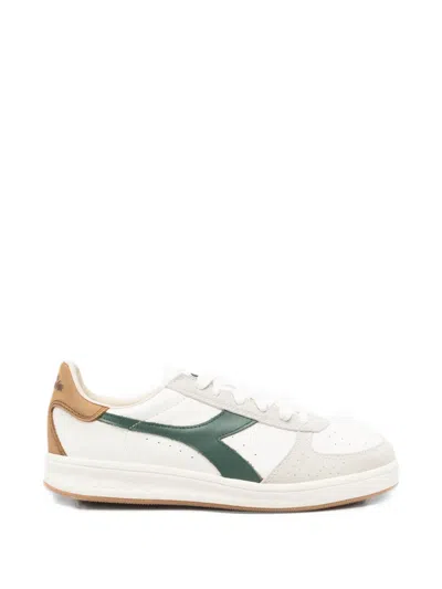 Diadora B. Elite Sporty Perforated Panelled Sneakers In Orange