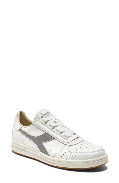 Diadora B.elite '84 Italia Sneaker In White/silver