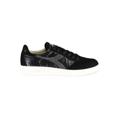 Diadora Black Leather Women Women's Sneaker