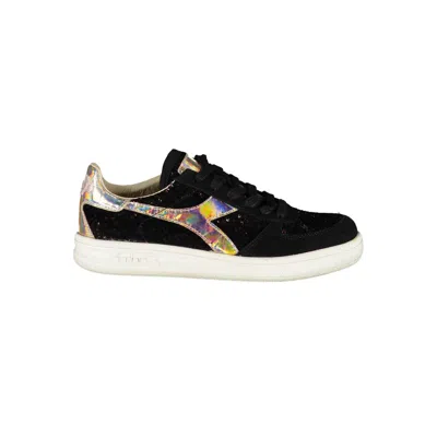 Diadora Black Leather Women Women's Sneaker