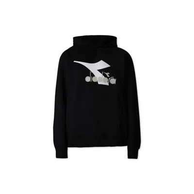 Diadora Kids' Black Sweatshirt For Boy With Logo