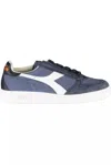 Diadora Chic Blue Contrast Lace-up Sneakers