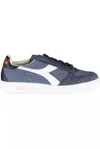 Diadora Chic Blue Contrast Lace-up Sneakers In Blue