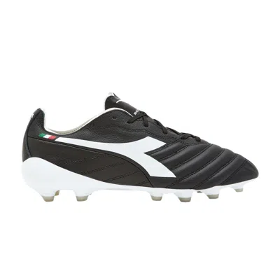 Pre-owned Diadora Brasil Elite 2 Tech Made In Italy Lpx 'black White' | Men's Size 12.5