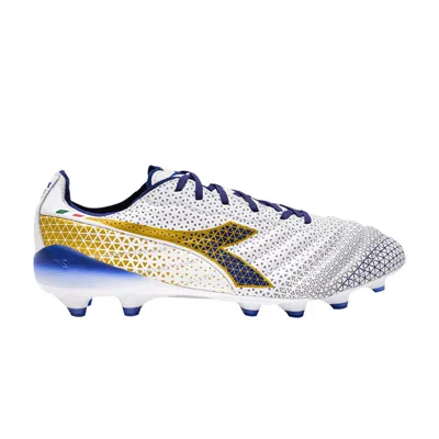 Pre-owned Diadora Brasil Elite Tech Gr Made In Italy Lpx 'white Mazarine Blue' | Men's Size 4.5