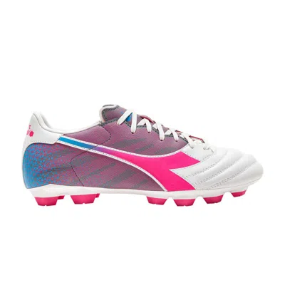 Pre-owned Diadora Brasil Elite Veloce Gr Ltu 'white Pink Fluorescent' | Men's Size 12.5