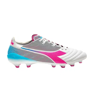 Pre-owned Diadora Brasil Elite Veloce Gr Made In Italy Lpx 'white Pink Fluo'