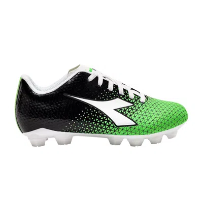 Pre-owned Diadora Cattura Gr Lpu Big Kid 'black Green Fluo' | Kid's Size 1