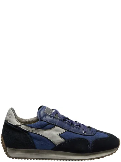 Diadora Classic Leather Sneaker In Blue