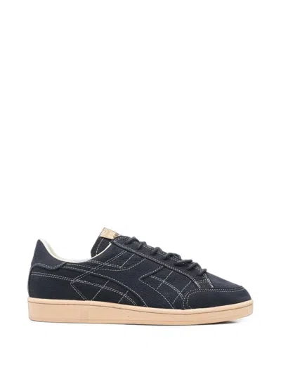 Diadora Contrast-stitched Sneakers In Blue