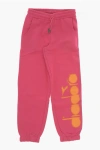 Diadora Cotton Joggers With Side Printed