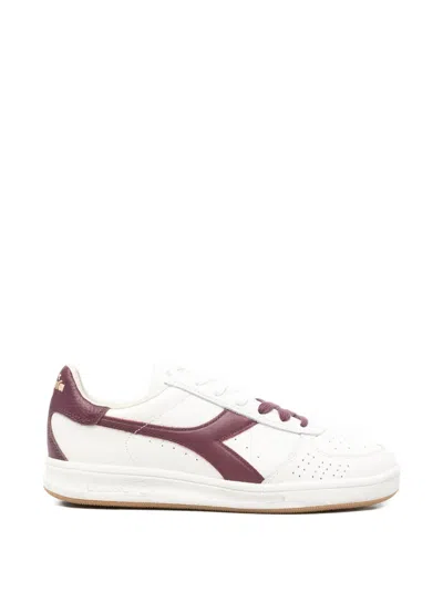 Diadora Elite Dominio Leather Sneakers In White