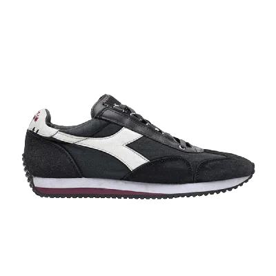 Pre-owned Diadora Equipe H Dirty Stone Wash Evo 'anthracite Black