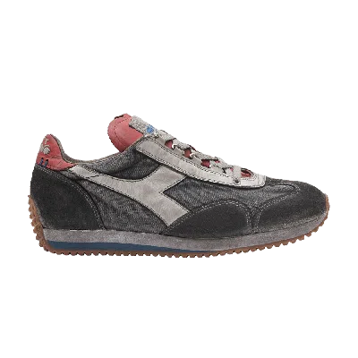 Pre-owned Diadora Equipe H Dirty Stone Wash Evo 'bering Sea' In Black