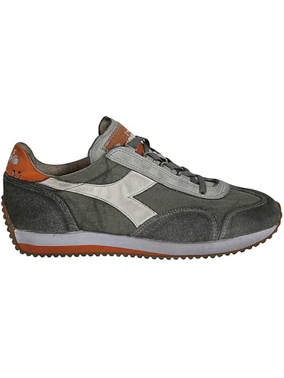Diadora Equipe H Dirty Stone Wash Evo Trainer Shoes In Grey