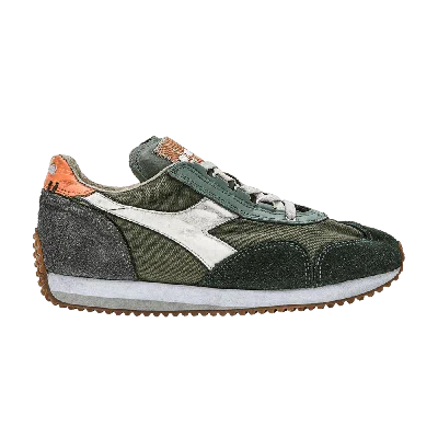 Pre-owned Diadora Equipe H Dirty Stone Wash Evo 'thyme' In Green