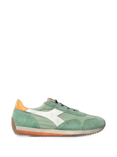 Diadora Equipe Lace-up Sneakers In Green