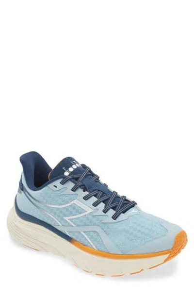 Diadora Equipe Nucleo Running Shoe In Dream Blue/white/blue Opal