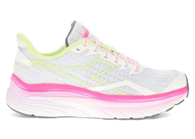 Pre-owned Diadora Equipe Nucleo (women's) Sneakers In White/pink Fluo/shadow Lime