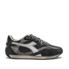 Diadora Equipe Revenge Sneakers In Black Leather In Black