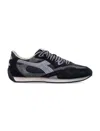 Diadora Equipe Revenge Used Sneakers In Suede With Vintage Effect In Black