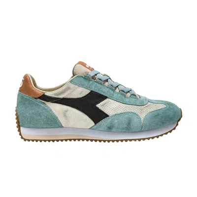 Pre-owned Diadora Equipe Suede Sw 'aqua Beige Ivory' | Teal | Men's Size 8 In Blue