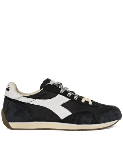 Diadora Equipe Vela Sw Black Suede Sneakers