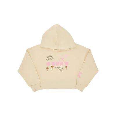 Diadora Flocked Logo Hoodie Kids In Beige