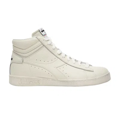 Pre-owned Diadora Game L High Waxed 'triple White' | Men's Size 7.5